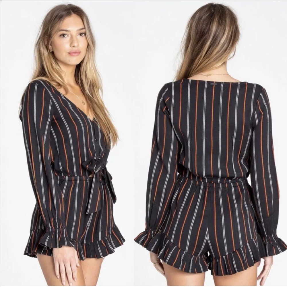 Billabong Romper Play All Day Long Sleeve Size M